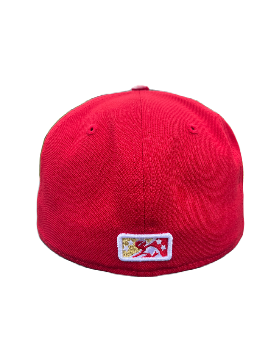 Tacoma Rainiers New Era 59Fifty Red Gold R Cap – Tacoma