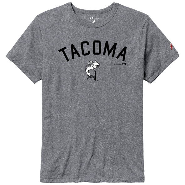 Tacoma Rainiers League Gray Triblend Tacoma Sam Tee