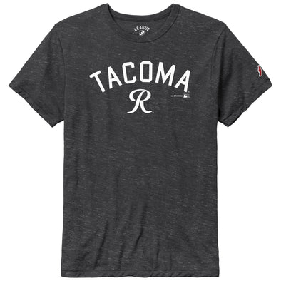 Tacoma Rainiers League Black Triblend Tacoma R Tee