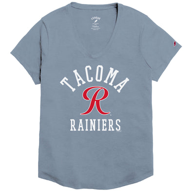 Tacoma Rainiers League Women's Blue Scoop Neck Tee