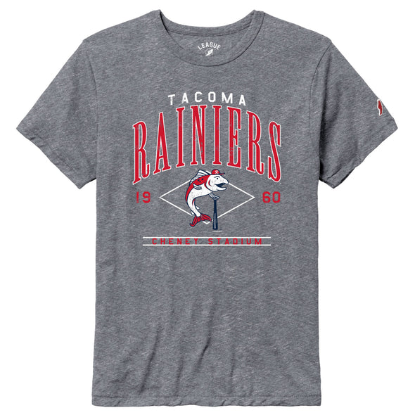 Tacoma Rainiers League Gray Triblend Slammin' Sam Tee