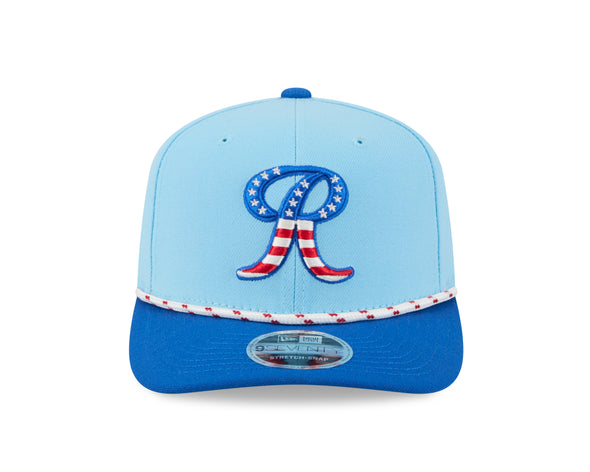 Tacoma Rainiers New Era 9Seventy Blue 2025 Stars and Stripes Stretch Snap