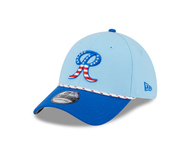 Tacoma Rainiers New Era 39Thirty Blue 2025 Stars & Stripes Cap