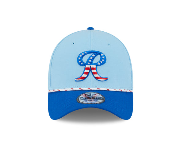 Tacoma Rainiers New Era 39Thirty Blue 2025 Stars & Stripes Cap