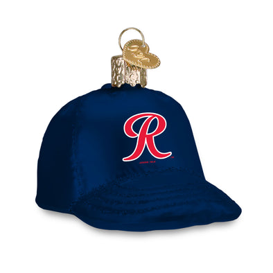 Tacoma Rainiers Navy  R Hat Holiday Ornament