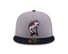 Tacoma Rainiers New Era 59Fifty Gray Navy Slammin' Sam Cap