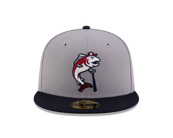 Tacoma Rainiers New Era 59Fifty Gray Navy Slammin' Sam Cap
