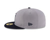 Tacoma Rainiers New Era 59Fifty Gray Navy Slammin' Sam Cap