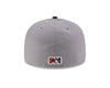 Tacoma Rainiers New Era 59Fifty Gray Navy Slammin' Sam Cap