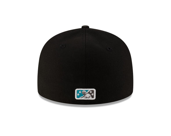 Tacoma Rainiers New Era 59Fifty Black Metallic Classic Mountain Cap