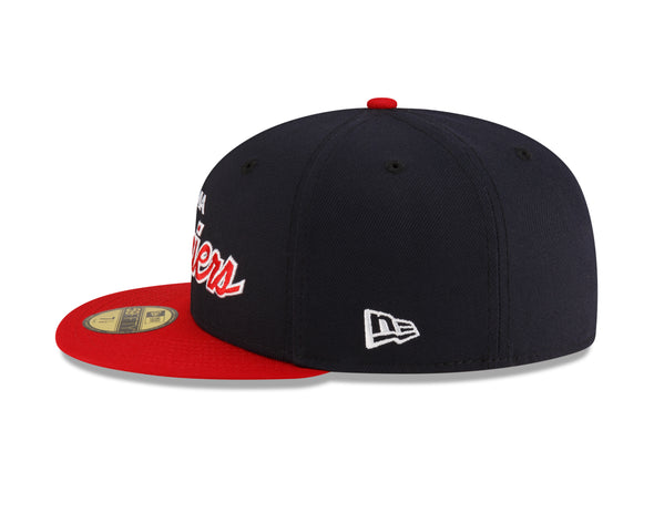 Tacoma Rainiers New Era 59Fifty Navy Red Street Script Cap