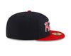 Tacoma Rainiers New Era 59Fifty Navy Red Street Script Cap