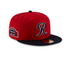 Tacoma Rainiers New Era 59Fifty Red Navy Cheney Patch Cap