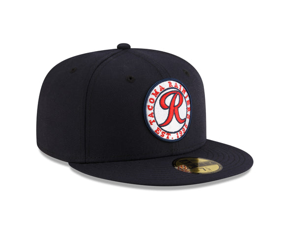 Tacoma Rainiers New Era 59Fifty Navy Circle Patch Cap