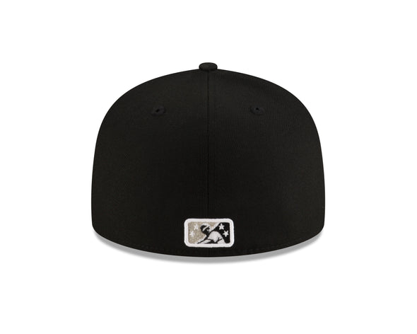 Tacoma Rainiers New Era 59Fifty Black Slammin' Sam Cap