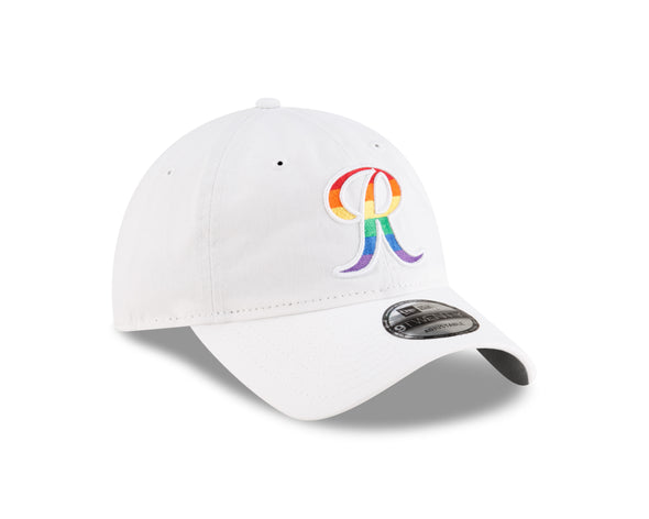 Tacoma Rainiers New Era 9Twenty White Rainbow R Cap