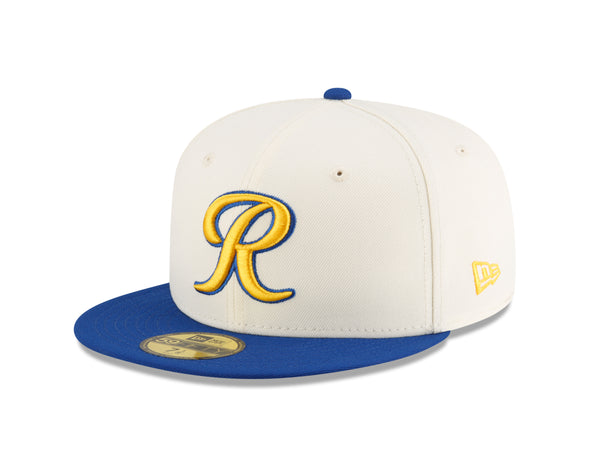 Tacoma Rainiers New Era 59Fifty Chrome Royal R Cap