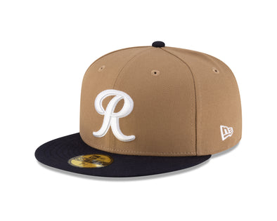 Tacoma Rainiers New Era 59Fifty Khaki Navy Cap