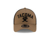 Tacoma Rainiers New Era 9Forty A-Frame Khaki Black Trucker Cap