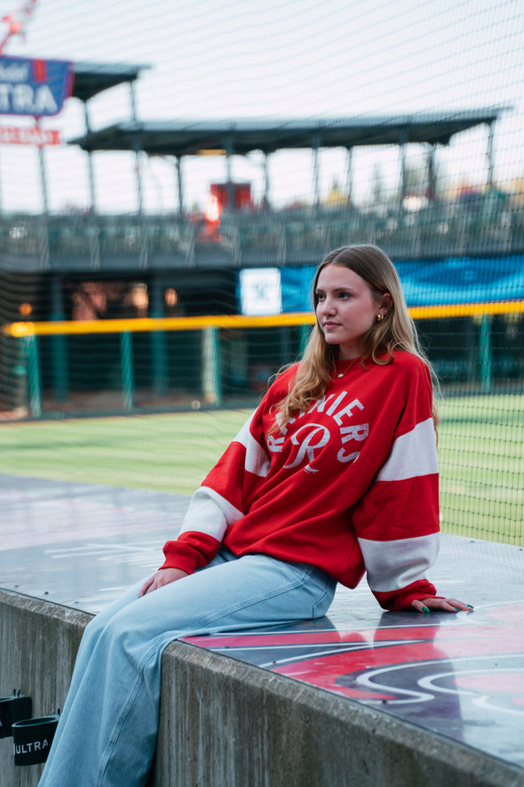 Tacoma Rainiers '47 Brand Women's Red Eephus Barred Crew