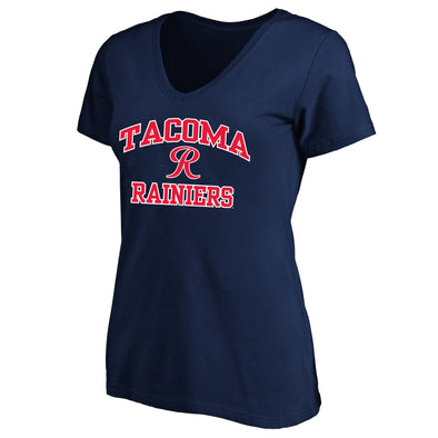 Tacoma Rainiers Profile Women's Navy Plus Size V-Neck