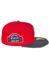 Tacoma Rainiers New Era 59Fifty Red Navy Cheney Patch Cap