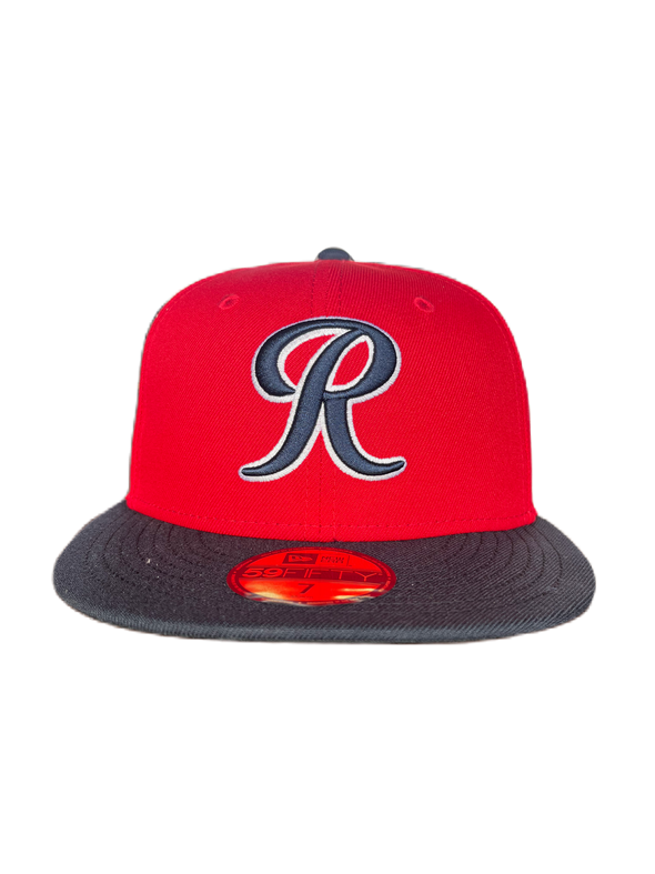 Tacoma Rainiers New Era 59Fifty Red Navy Cheney Patch Cap