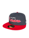 Tacoma Rainiers New Era 59Fifty Navy Red Street Script Cap