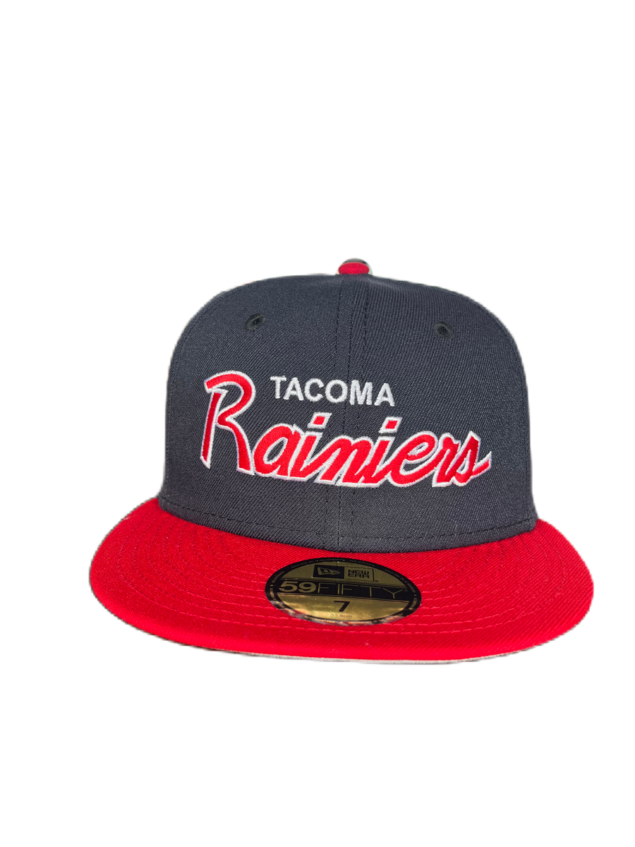 Tacoma Rainiers New Era 59Fifty Navy Red Street Script Cap – Tacoma ...