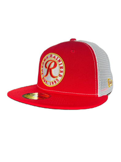 Tacoma Rainiers New Era 59Fifty Red White Trucker Cap