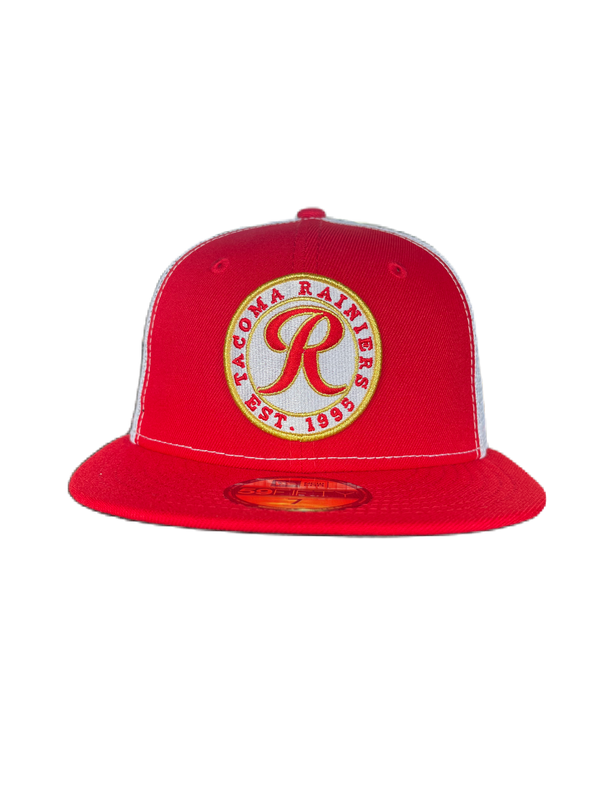 Tacoma Rainiers New Era 59Fifty Red White Trucker Cap