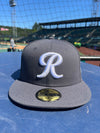 Tacoma Rainiers New Era 59Fifty Graphite White R Cap