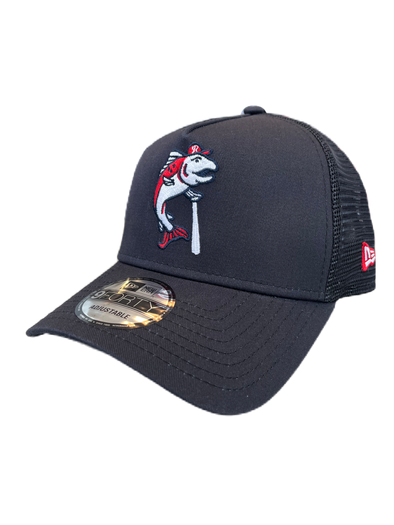 Tacoma Rainiers New Era 9Forty A-Frame Trucker Navy Slammin' Sam Adjustable Cap