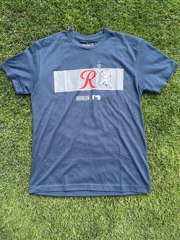 Tacoma Rainiers Baseballism Navy Fence Tee