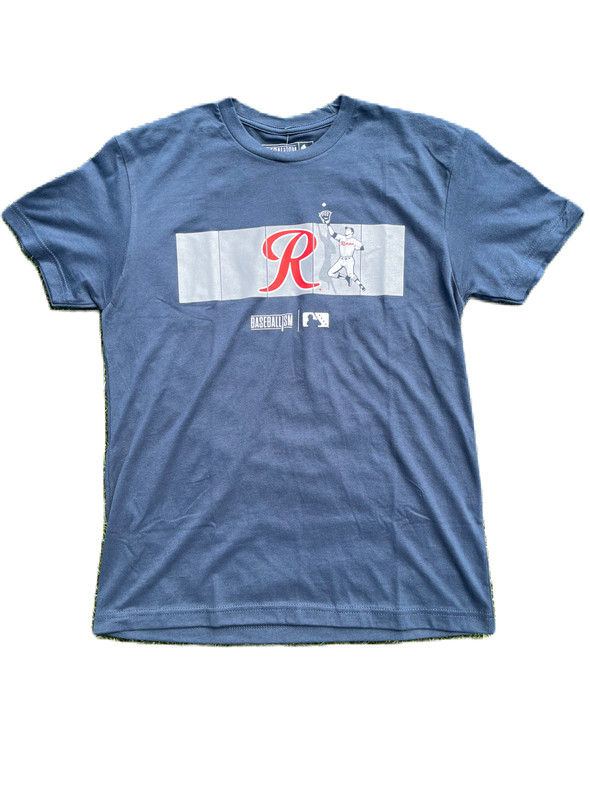 Tacoma Rainiers Baseballism Navy Fence Tee