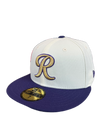 Tacoma Rainiers New Era 59Fifty Chrome Purple R Cap