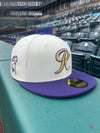 Tacoma Rainiers New Era 59Fifty Chrome Purple R Cap