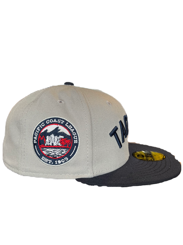 Tacoma Rainiers New Era 59Fifty Gray Navy Tacoma PCL Cap