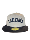 Tacoma Rainiers New Era 59Fifty Gray Navy Tacoma PCL Cap