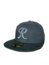 Tacoma Rainiers New Era 59Fifty Black Metallic R Cap