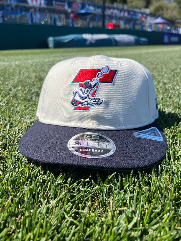 Tacoma Rainiers New Era 9Fifty Retro Crown Chrome Navy Tacoma Tugs Snapback
