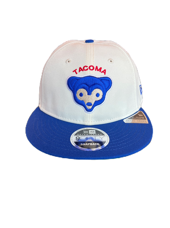 Tacoma Rainiers New Era 9Fifty Retro Crown Chrome Royal Tacoma Cubs Snapback