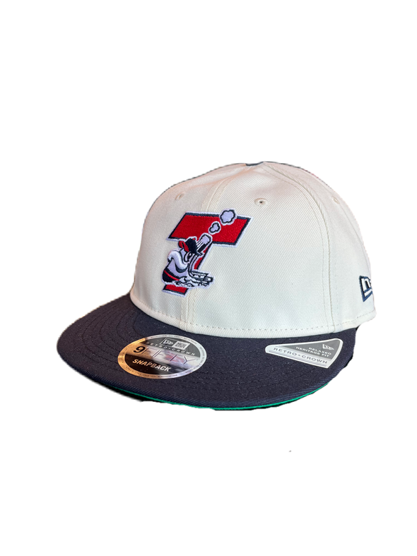 Tacoma Rainiers New Era 9Fifty Retro Crown Chrome Navy Tacoma Tugs Snapback
