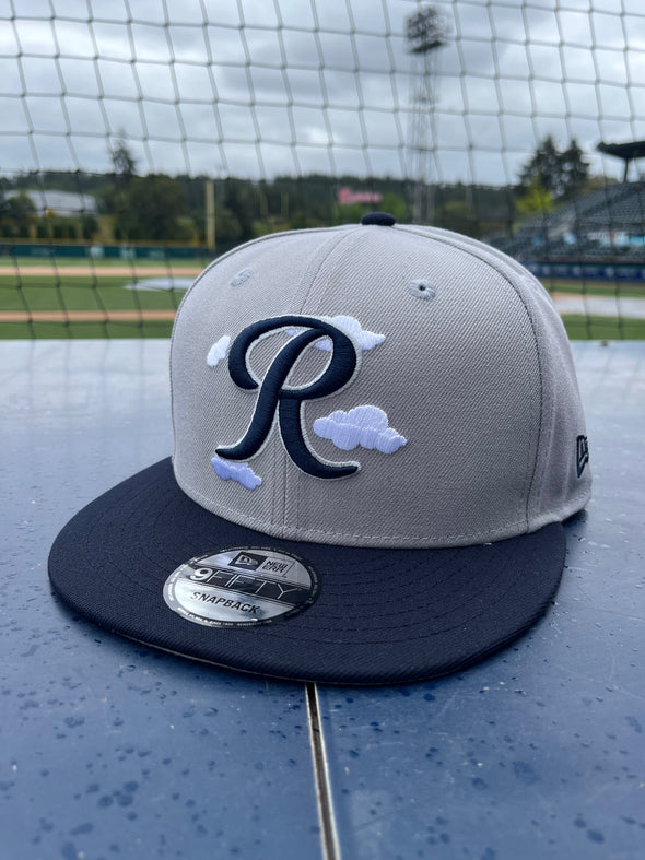 Tacoma Rainiers New Era 9Fifty Gray Navy Cloud Snapback