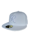 Tacoma Rainiers New Era 59Fifty White Tonal R Cap