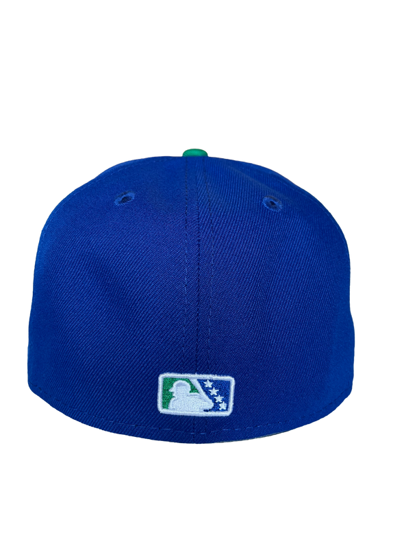 Tacoma Rainiers New Era 59Fifty Majestic Blue Green R Cap