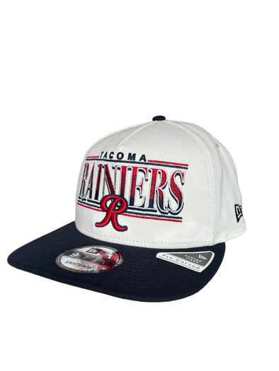 Tacoma Rainiers New Era 9Fifty A-Frame Chrome Navy Block Snapback