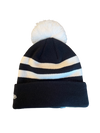 Tacoma Rainiers New Era Navy White Striped Knit Beanie