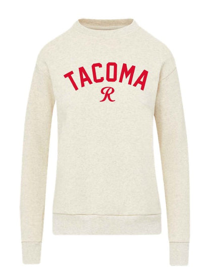 Tacoma Rainiers MV Sport Women's Cream Cloud Fleece Crew