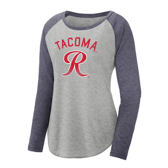 Tacoma Rainiers 108 Stitches Women's Navy Raglan